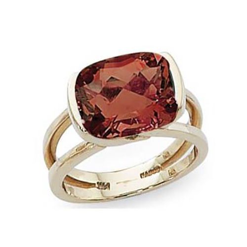 Cushion Garnet Ring - 14K Yellow Gold Size 7 - 70815GA