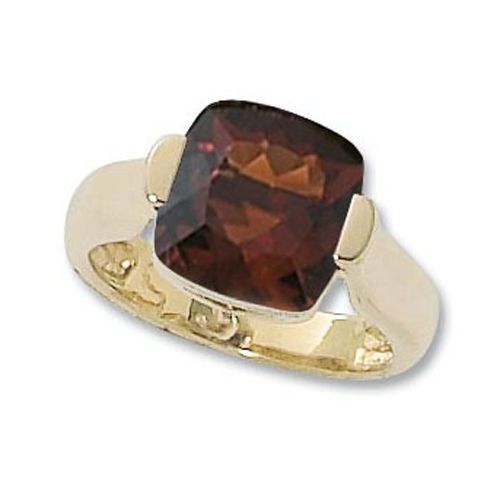 Cushion Madeira Citrine Ring - 14K Yellow Gold Size 7 - 70885CM