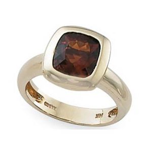 Cushion Madeira Citrine Ring - 14K Yellow Gold Size 7 - 70729CM