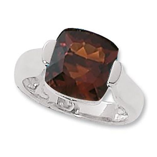 Cushion Madeira Citrine Ring - Sterling Silver Size 7 - 70885CM-SS