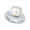 Cushion Mobe Pearl Ring - 14K White Gold Size 7