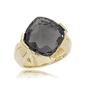 Cushion Onyx Ring - 14K Yellow Gold Size 7 - 70936OX