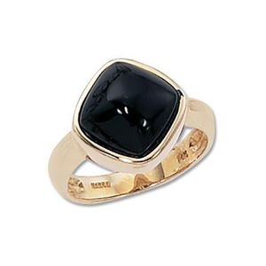 Cushion Onyx Ring - 14K Yellow Gold Size 7 - 70349OX