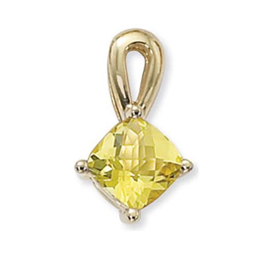 Cushion Oro Verde Pendant - 14K Yellow Gold - 80373OV