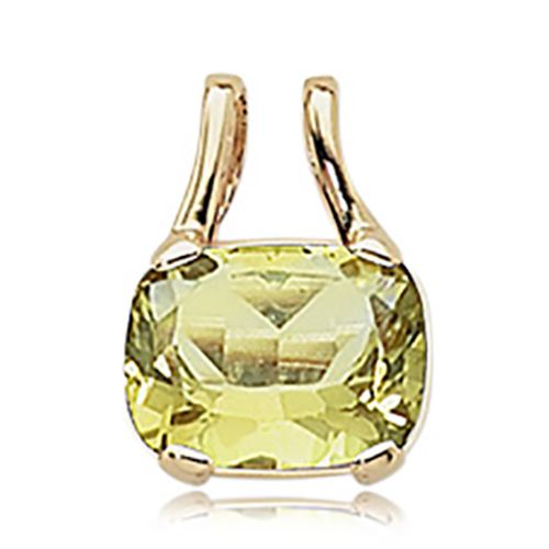 Cushion Oro Verde Pendant - 14K Yellow Gold - 80394OV