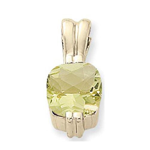 Cushion Oro Verde Pendant - 14K Yellow Gold - 80289OV
