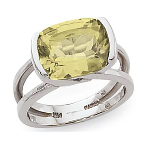 Cushion Oro Verde Ring - Sterling Silver Size 7 - 70815OV-SS