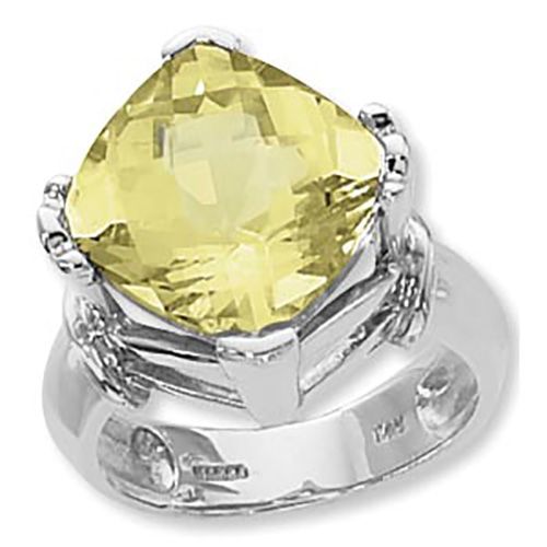 Cushion Oro Verde Ring - Sterling Silver Size 7 - 70800OV-SS
