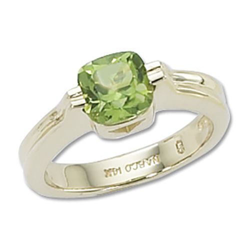 Cushion Peridot Ring - 14K Yellow Gold Size 7 - 70640PE