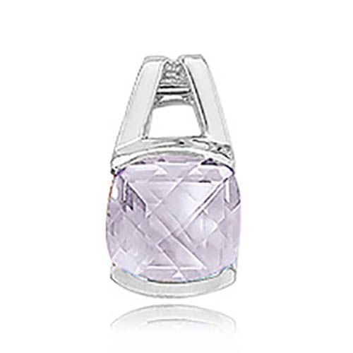 Cushion Rose De France Pendant - Sterling Silver - 80293RDF-SS