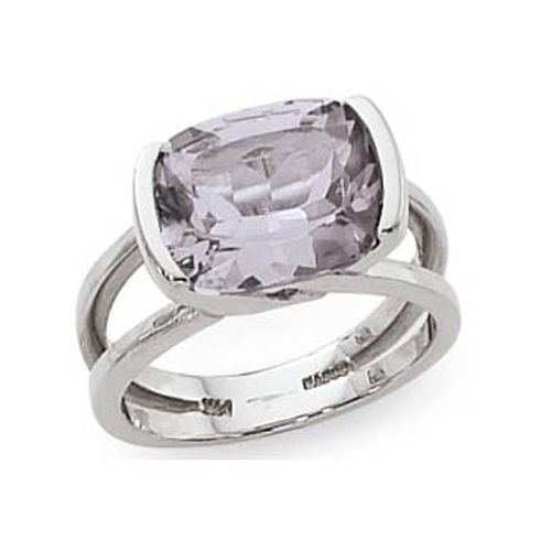 Cushion Rose De France Ring - 14K White Gold Size 7 - 70815RDFWG