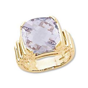 Cushion Rose De France Ring - 14K Yellow Gold Size 7 - 70930RDF