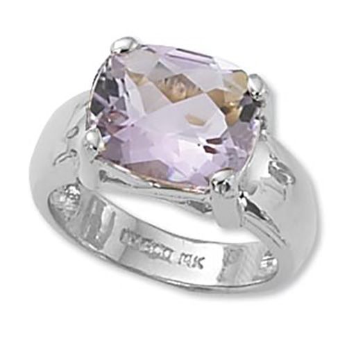 Cushion Rose De France Ring - Sterling Silver Size 7 - 70789RDF-SS