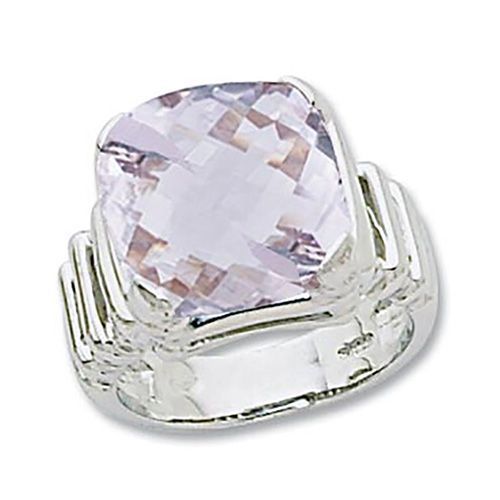 Cushion Rose De France Ring - Sterling Silver Size 7 - 70930RDF-SS