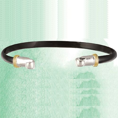 Ss 4mm Custom Clasp Collection Black Titanium W/14ky Wraps 7.0 Inch - MCCBT470