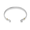 Custom Clasp Collection Hook Bracelet Rhodium Plated W/14ky Wraps 6mm 6.5 Inch - MCC665-R