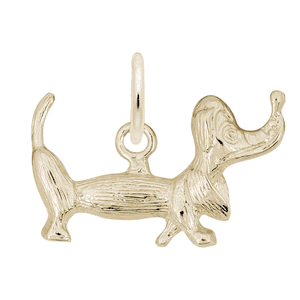 Dachshund Dog Charm - Gold Plated - 10-1923-0-GP