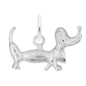 Dachshund Dog Charm - Sterling Silver - 10-1923-0-SS