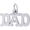 Dad Charm White Gold - 10-2373