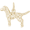Dalmatian Dog Charm Gold Plated - 10-2405