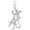 Dancers Charm Silver - 10-0447