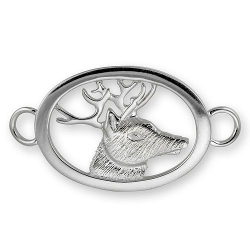 Deer Head Bracelet Clasp - Sterling Silver