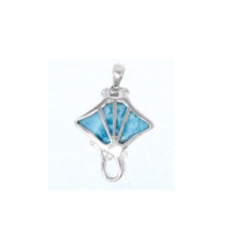 Devil Ray Larimar Charms & Pendants  - PSDRL