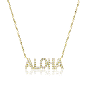 Diamond Aloha Necklace