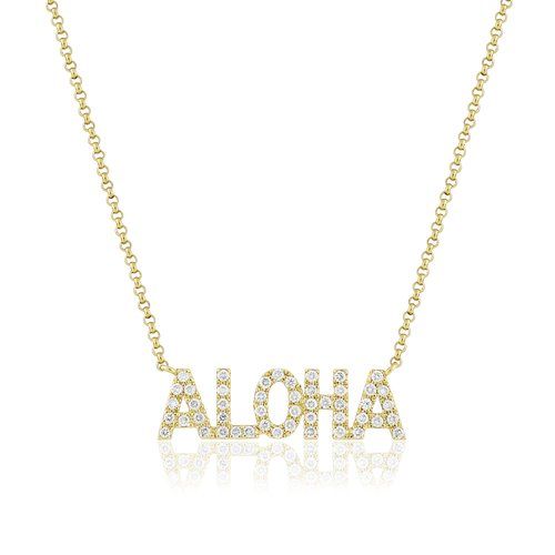 Diamond Aloha Necklace
