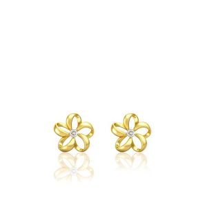 Diamond Floating Plumeria 10mm, Hawaiian Inspired  DiamondFloatingPlumeria10mm, PCE-435D-10