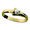 Diamond Golf Hook Bracelet - 14K Yellow Gold 8mm 7.5 Inch