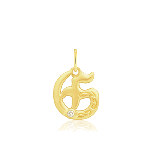 Diamond Initial "G" Pendant