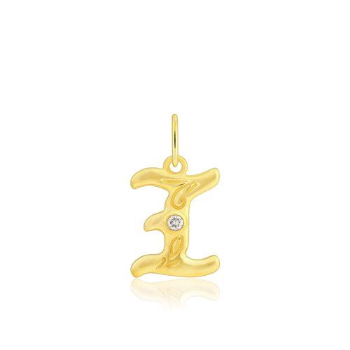 Diamond Initial "I" Pendant, Hawaiian Inspired Pendant, ILP-51I