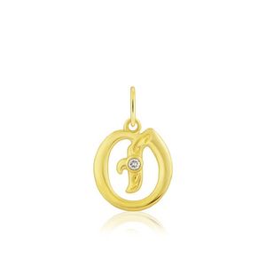 Diamond Initial "O" Pendant, Hawaiian Inspired  Pendant, ILP-51O