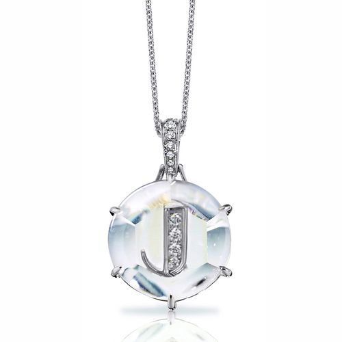 Diamond Initial Pendant