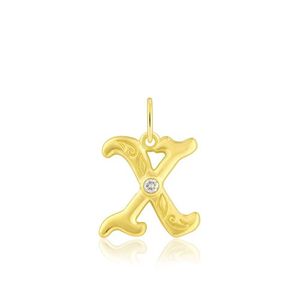 Diamond Initial "X" Pendant, Hawaiian Inspired  Pendant, ILP-51X