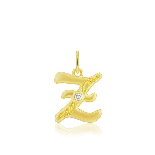 Diamond Initial "Z" Pendant, Hawaiian Inspired  Pendant, ILP-51Z