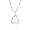 Diamond Outline Hawai'i Island Pendant, Hawaiian Inspired  Pendant, HIP-0066
