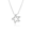 Diamond Outline Starfish Pendant, Hawaiian Inspired  Pendant, SFP-36094/D