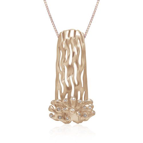 Diamond Waterfall Pendant, Hawaiian Inspired Pendant, WFP-0024/ RG