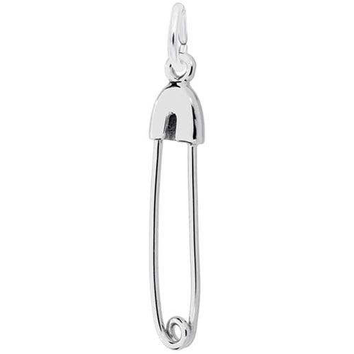 Diaper Pin Charm Sterling Silver - 10-2221-0-SS