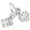 Dice Charm Silver - 10-0638