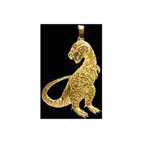 Dinosaur Pendant - 14K Yellow Gold
