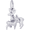 Doe And Fawn Charm Silver - 10-2212
