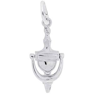 Door Knocker Charm Sterling Silver - 10-1606-0-SS