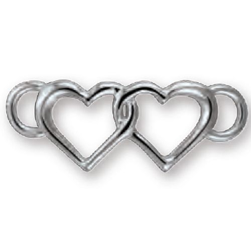 Ss Double Heart Clasp - SCCDH