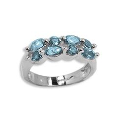 Double Linear White Gold Rings