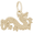 Dragon Charm Gold Plated - 10-7767