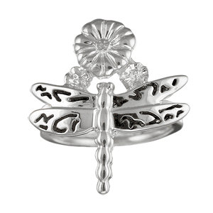 Dragonfly Ring - Sterling Silver Size 7.0