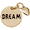 Dream Tag With Heart Charm - Gold Plated - 10-8442